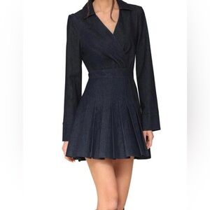 NWOT AVEC LES FILLES WOMENS DARK DENIM MINI DRESS SIZE XL